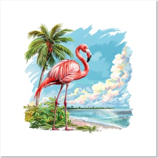 Flamingo Lovers Summer Vibes Posters and Art